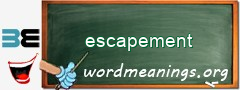 WordMeaning blackboard for escapement